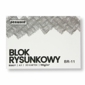 Blok rysunkowy A3/20k biały 110g