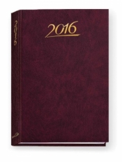 Kalendarz B6 standard 2016 bordowy