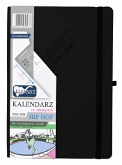 Kalendarz 2027 18 miesięczny B5 tygodniowy Hip Hop - czarny