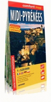 Comfort!map Midi-Pyrenees 1:320 000 (laminat) - Opracowanie zbiorowe