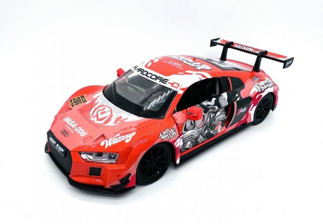<img src='https://webimage.pl/pics/584/0/d4895263400584.jpg' style='height:440px' /> Audi R8 LMS Wasa światło, dźwięk - pomarańczowy