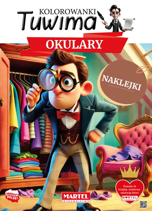 Kolorowanki Tuwima. Okulary z naklejkami