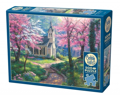 <img src='https://webimage.pl/pics/584/0/d625012450584.jpg' style='height:440px' /> Puzzle 500 Kościółek w lesie 113142