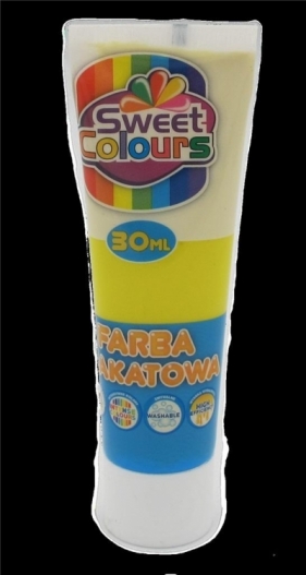 Farba plakatowa w tubie żółta 30ml