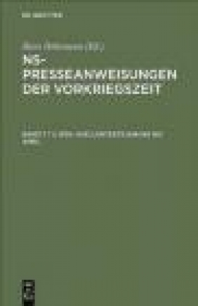 NS-Presseanweisungen Bd.7 2 vols