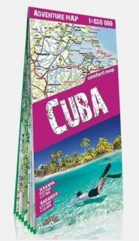 Kuba (Cuba) adventure map laminowana mapa samochodowa 1:650 000