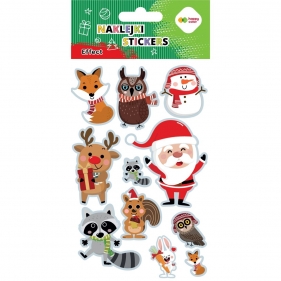 Naklejki Happy Color Effect-Xmas Animals, 10x20cm