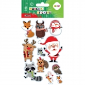 Naklejki Happy Color Effect-Xmas Animals, 10x20cm