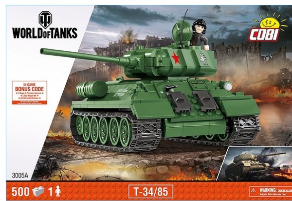 Cobi: World of Tanks. Armia WOT T34/85 (3005A)