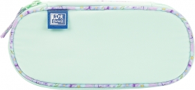 Piórnik z klapką Oxford Flowers - zielony