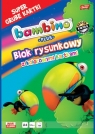 Blok rysunkowy A4/16k z kolorowymi kartkami Bambino