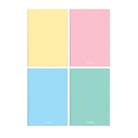 Herlitz, brulion A4, 96 kartek w kratkę - Pastel Color Blocking (mix kolorów) (Uszkodzona okładka)