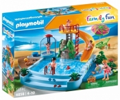 Zestaw z figurkami Family Fun 4858 Basen odkryty ze zjeżdżalnią (4858)