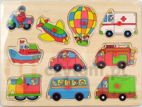 BRIMAREX Drewniane Puzzle Pojazdy (1562586)