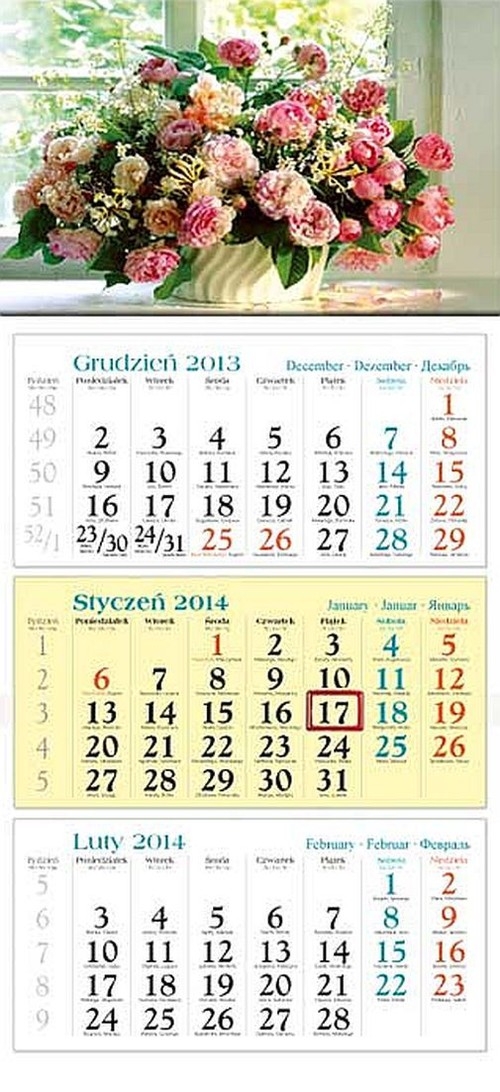 Kalendarz 2014 Bukiet