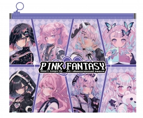 Teczka z suwakiem A4 Manga Pink Fantasy, 1 szt