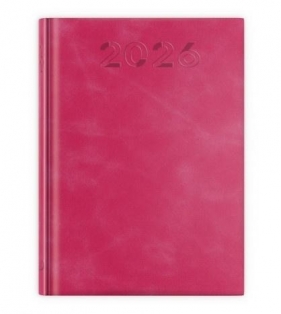 Terminarz 2026 B6 print malinowy