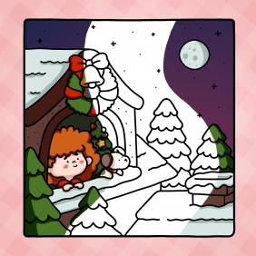 Cozy Christmas. Urocza i relaksująca kolorowanka - Coco Wyo