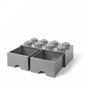 LEGO, Szuflada klocek Brick 8 - Szara (40061740)