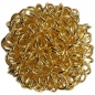 Kulki druciane 1,6cm 6 szt. - złote (339377)