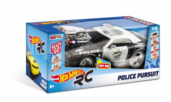 Samochód Mondo Hot Wheels R/C L&S Police Pursuit (1635054)