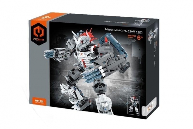 Klocki Mecha Wojownik srebny 965el