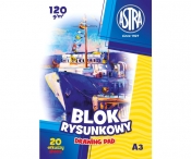 Blok rysunkowy A3/20k, 120g - biały (6119003)