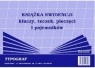 Druki samokopiujące Typograf książka ewidencji kluczy,teczek,pieczęci i