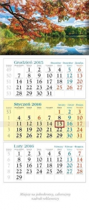 Kalendarz 2016 KT 08 Park trójdzielny