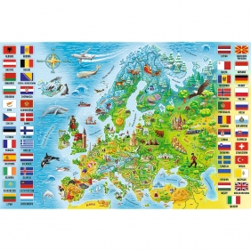 Trefl, Puzzle edukacyjne 160: Mapa Europy (15558)