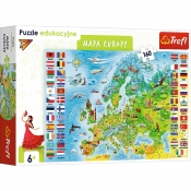 Trefl, Puzzle edukacyjne 160: Mapa Europy (15558)