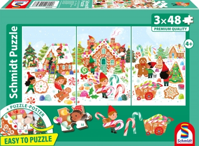 <img src='https://webimage.pl/pics/587/6/d4001504556587.jpg' style='height:440px' /> Puzzle 3 x 48 PQ Nareszcie święta! 114363