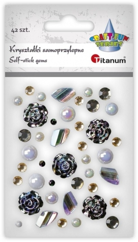 Kryształki samoprzylepne mix 42szt