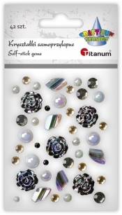 Kryształki samoprzylepne mix 42szt