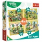 Puzzle 4w1: Wspólne zabawy Treflików (34358)