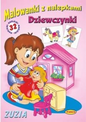 Malowanki z nalepkami - Dziewczynki - Zuzia - Ernest Błędowski