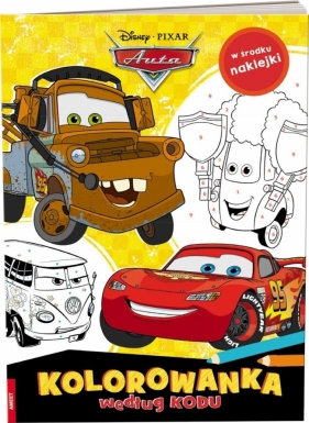 Disney Pixar. Auta. Kolorowanka według kodu - Opracowanie zbiorowe