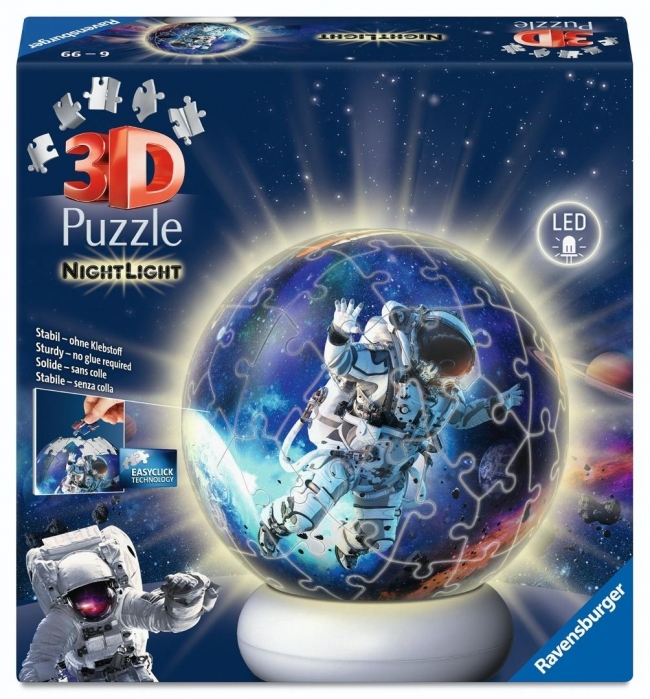 <img src='https://webimage.pl/pics/589/0/d4005555080589.jpg' style='height:440px' /> Puzzle 3D NightLight Astronauts in Space