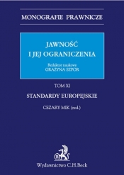 Jawność i jej ograniczenia Standardy europejskie Tom 11
