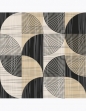 Serwetki DAISY Lunch SD 330x330 Geometria czarno beżowe 044501