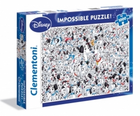Puzzle 1000: Impossible Puzzle! - 101 Dalmatyńczyków (39358)