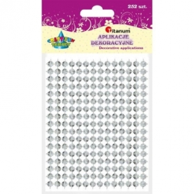 Dekoracja ćwieki plastikowe srebrne (363565)