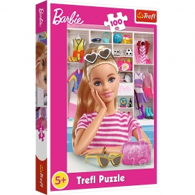 Trefl, Puzzle 100: Poznaj Barbie (16458)