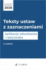 Egzaminy wstępne 2026. Teksty ustaw z zaznaczeniami. Aplikacje adwokacka i