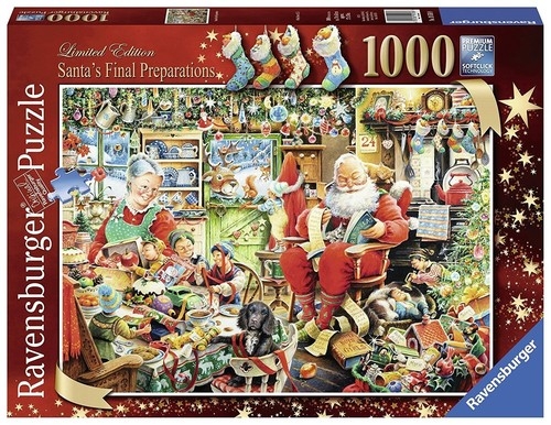 Puzzle Święty Mikołaj z prezentami 1000