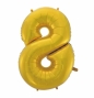 Balon foliowy Godan złoty matowy cyfra 8 45 cali 45cal (hs-c45zm8)