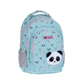 Astrabag, Plecak trzykomorowy - Teddy Panda (AB330)