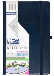Kalendarz 2024/2026 A5 18M + notes Hip Hop granat