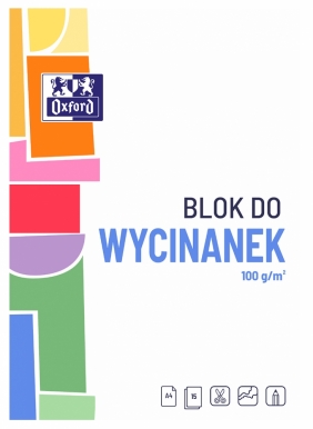 Blok do wycinanek Oxford A4/15k - Kolorowy (400166084)