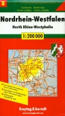 Nordrhein-Westfalen North Rhine-Westphalia road map